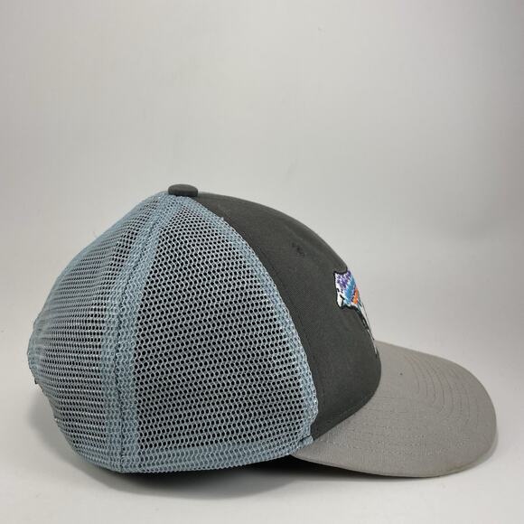 Patagonia Fitz Roy Bear Trucker Hat Gray Mesh Back Snap Back Cap OSFM - Picture 3 of 9